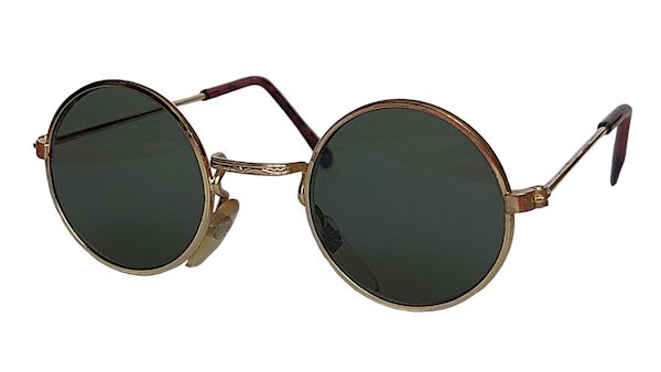 IE 059 Gold, Classic metal round sunglasses