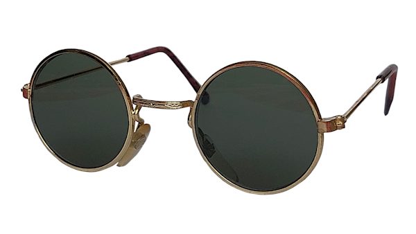 IE 059 Gold, Classic metal round sunglasses