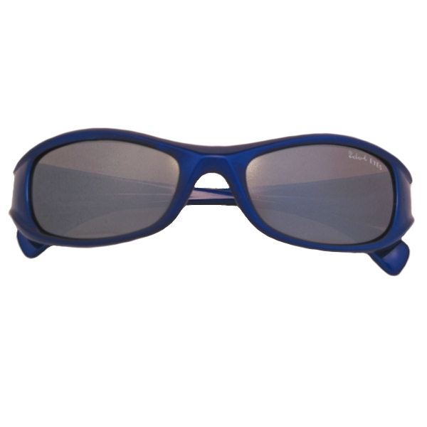 Kids I - IE7019, Shiny Metallic Blue frame with silver mirror lens