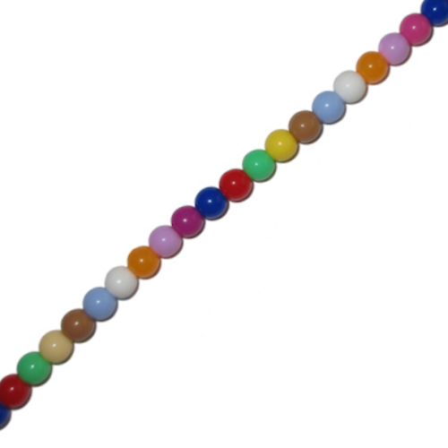 IEBEK Girls Rainbow Candy Pearls Bead Spectacle Chain